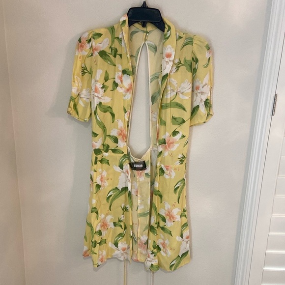 Reformation Calais Open Back Floral Dress - Picture 3 of 7